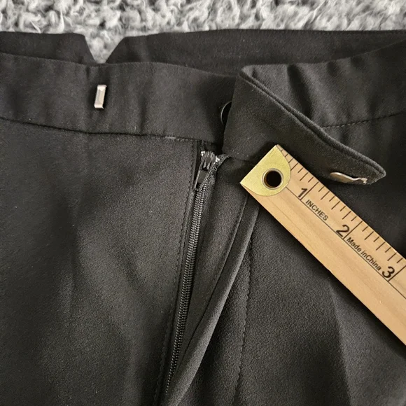 Zara Women's Black Flare Pants Small S 30x34 Long Tall Bootcut Dress Trousers - Picture 5 of 12